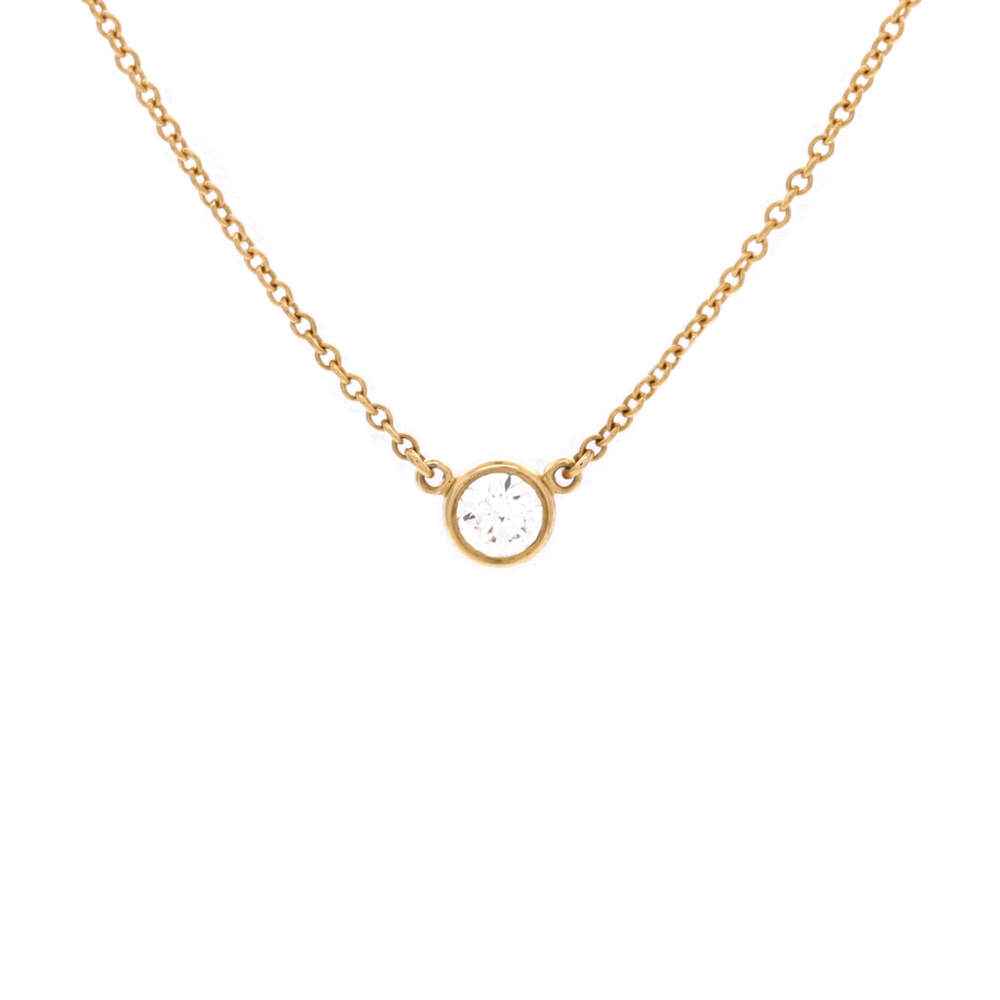 Tiffany & Co. 0.20-0.29CT Elsa Peretti Diamonds By The Yard Pendant Necklace